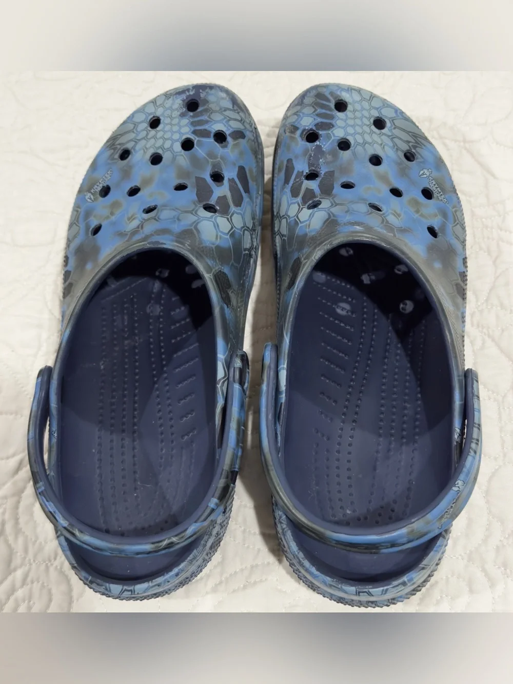 CROCS Men's Classic KRYPTEK Neptune Blue and Gray Size 13